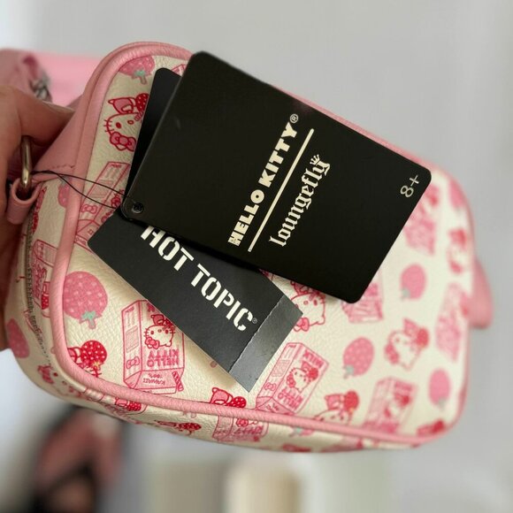 Hello Kitty Strawberry Milk Crossbody by Loungefly NWT - Picture 7 of 12